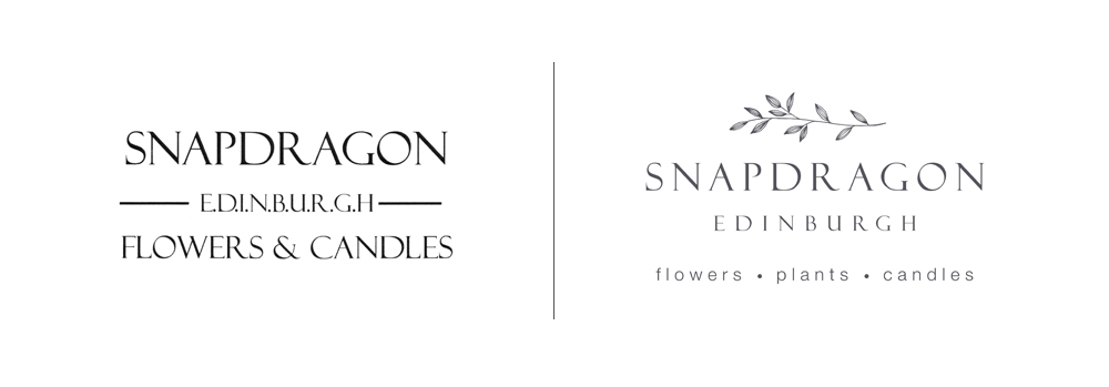 Original logo on the left new logo on the right.