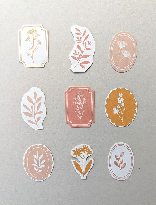 Botanic Blends Sticker Free printable botanical stickers — Gooseberry Moon