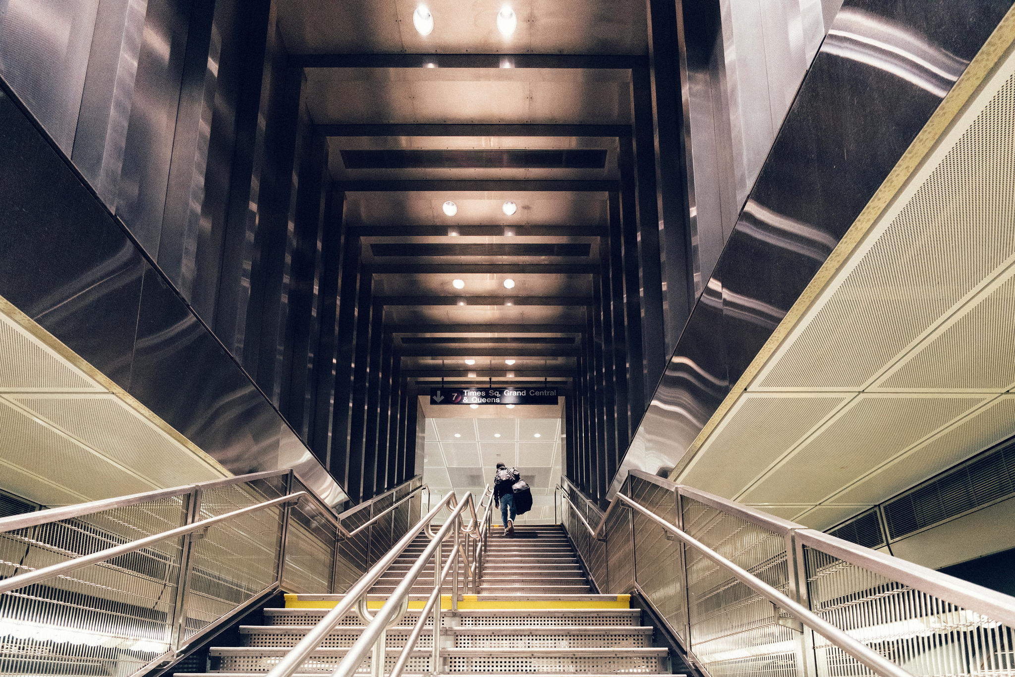 Sony A7Rii + Voigtlander SUPER WIDE-HELIAR 15mm F4.5 III - ISO 3200 1/125 - The new terminal for the 7 line, Hudson Yards 34th street.