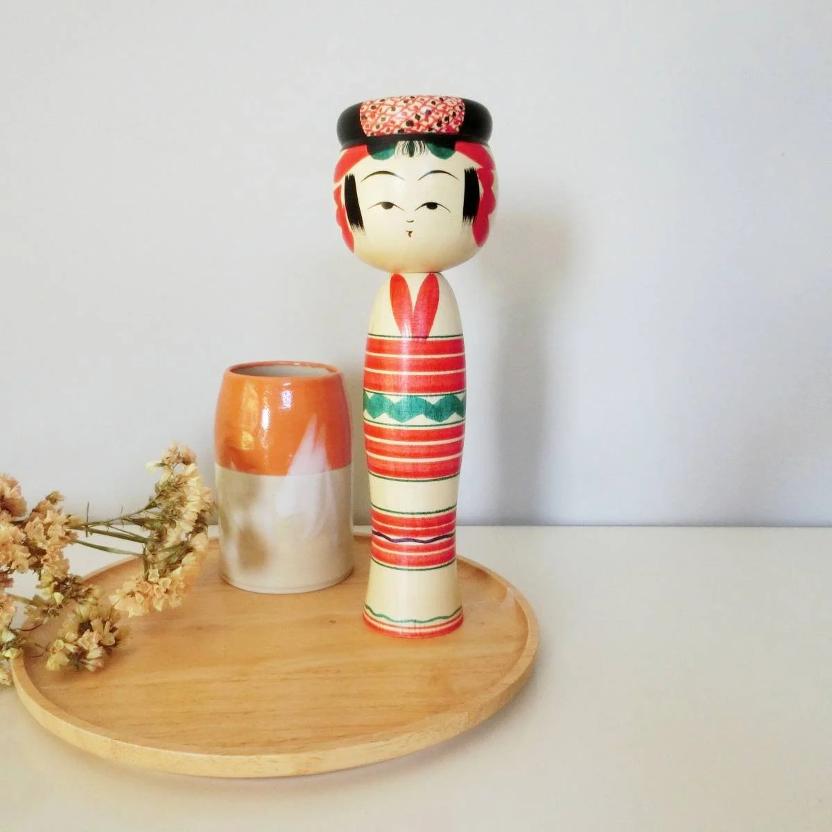 Poupée Kokeshi De Tsuchiyu - Fabriquée à Fukushima - Japon - 10 Cm