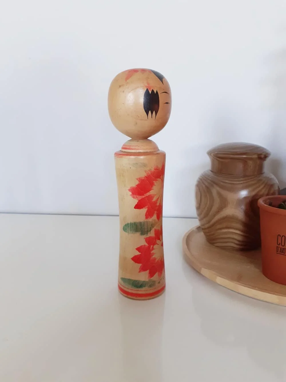 Poupée en bois japonaise, KOKESHI VINTAGE, 36 cm