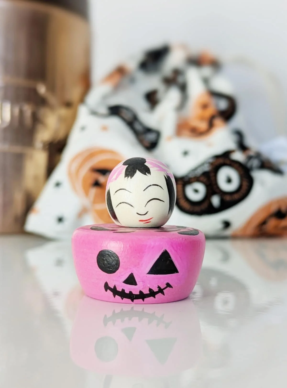 Mini kokeshi d'Halloween par Wagatsuma Noboru