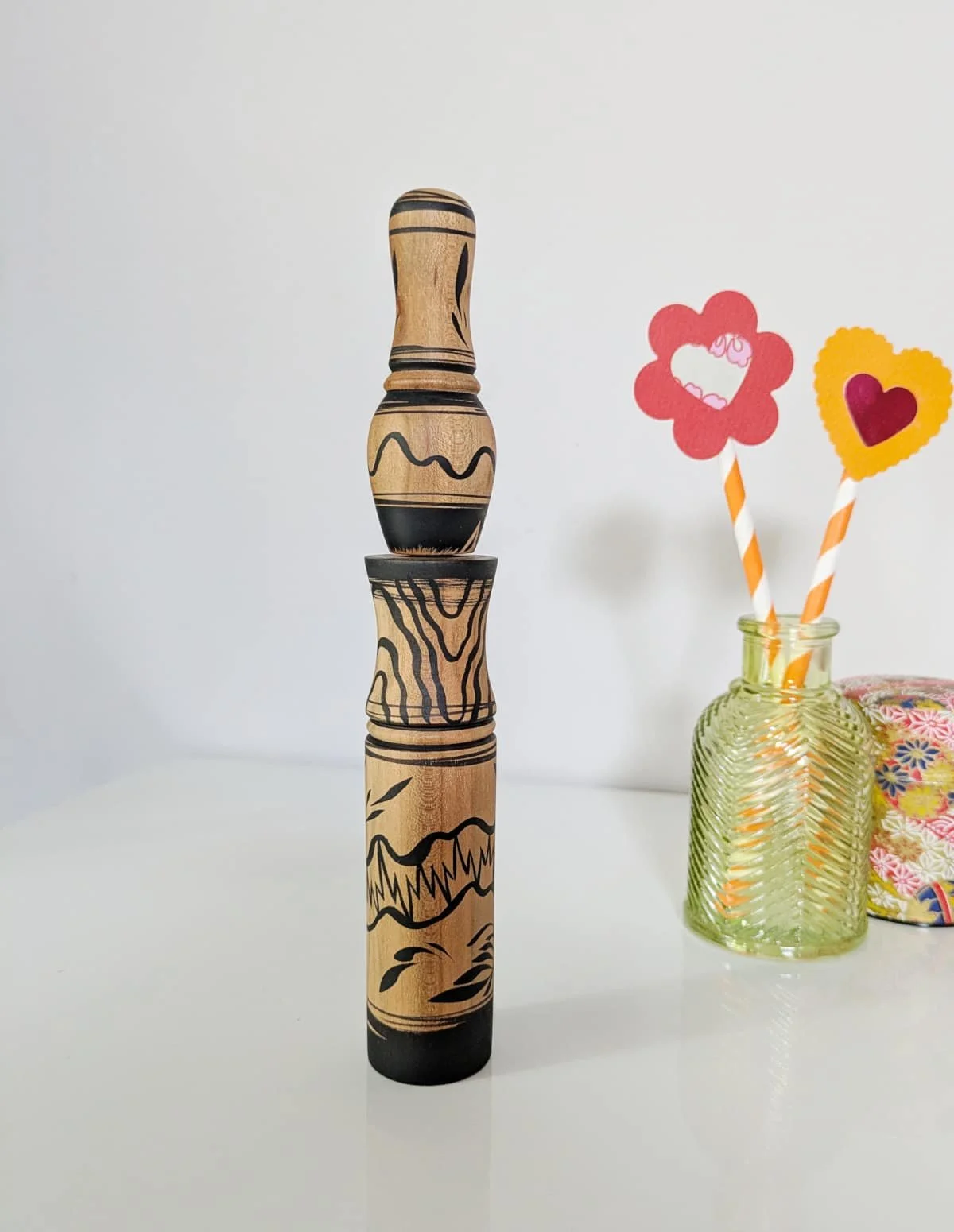Kokeshi en bois de sakura par Wagatsuma Noboru
