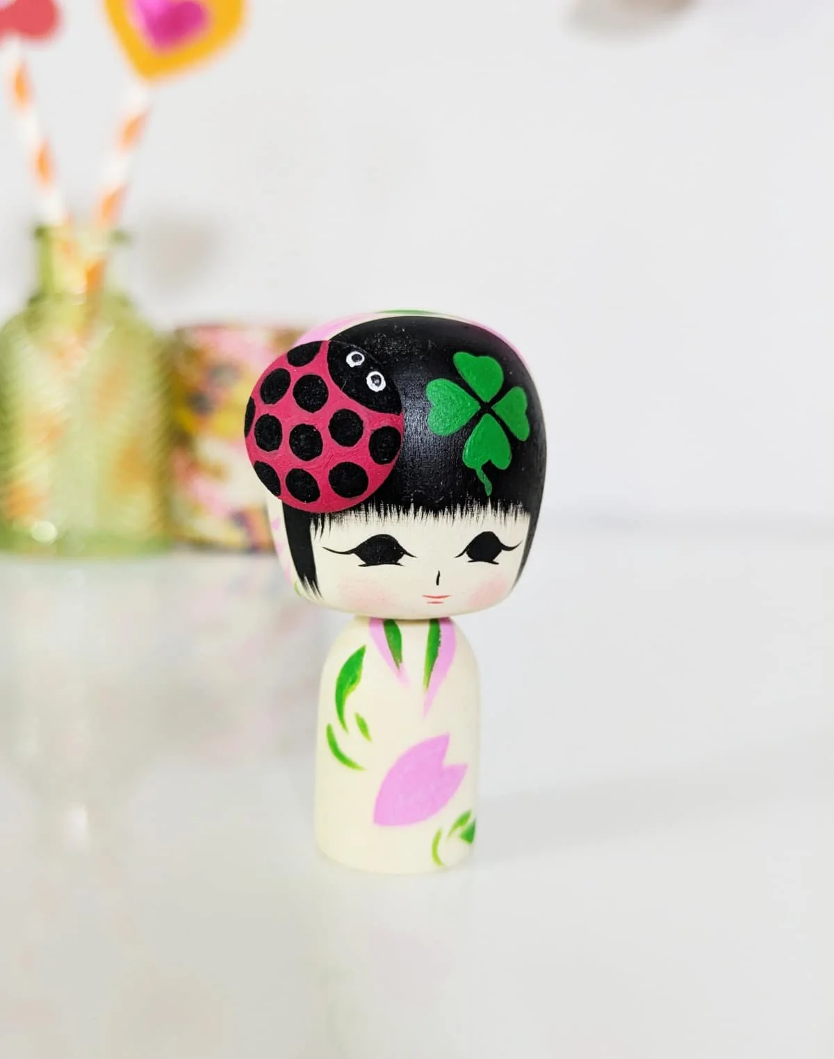 Petite kokeshi porte-bonheur par Wagatsuma Noboru