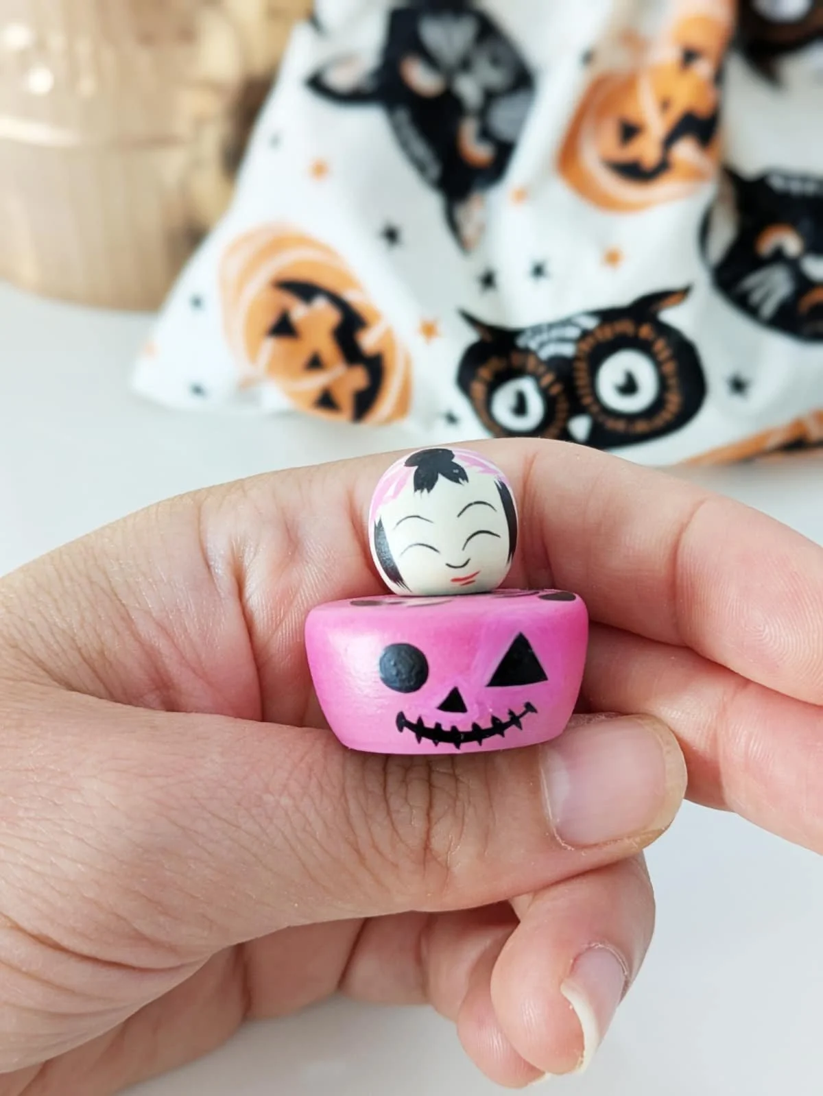 Mini kokeshi d'Halloween par Wagatsuma Noboru