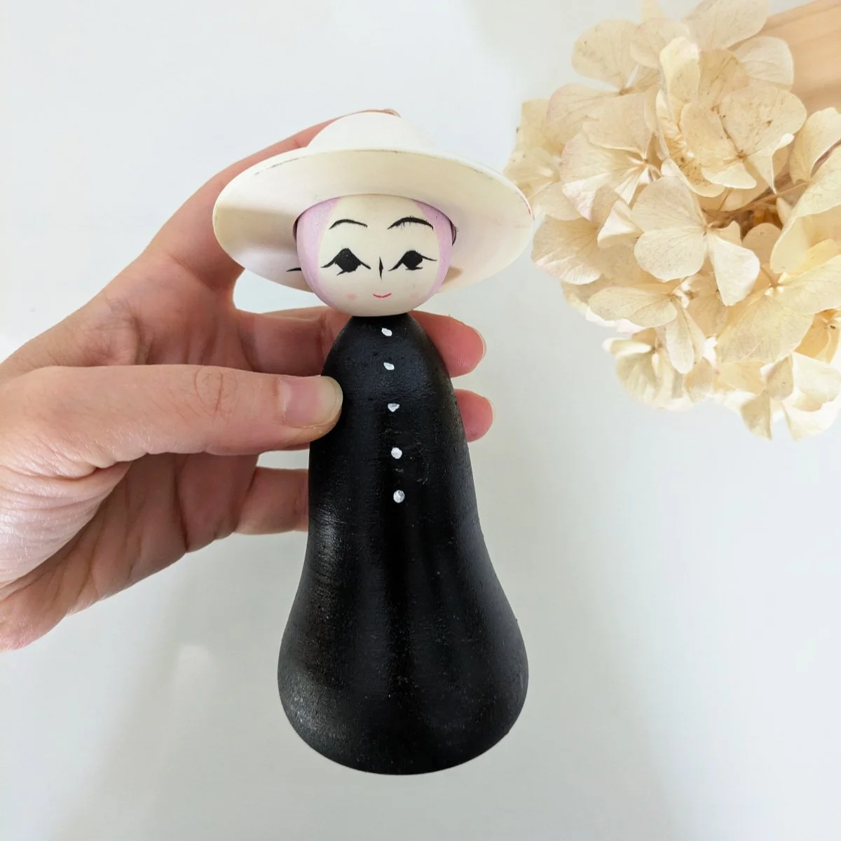 Poupée kokeshi monochrome noir - Wagatsuma Tsukasa