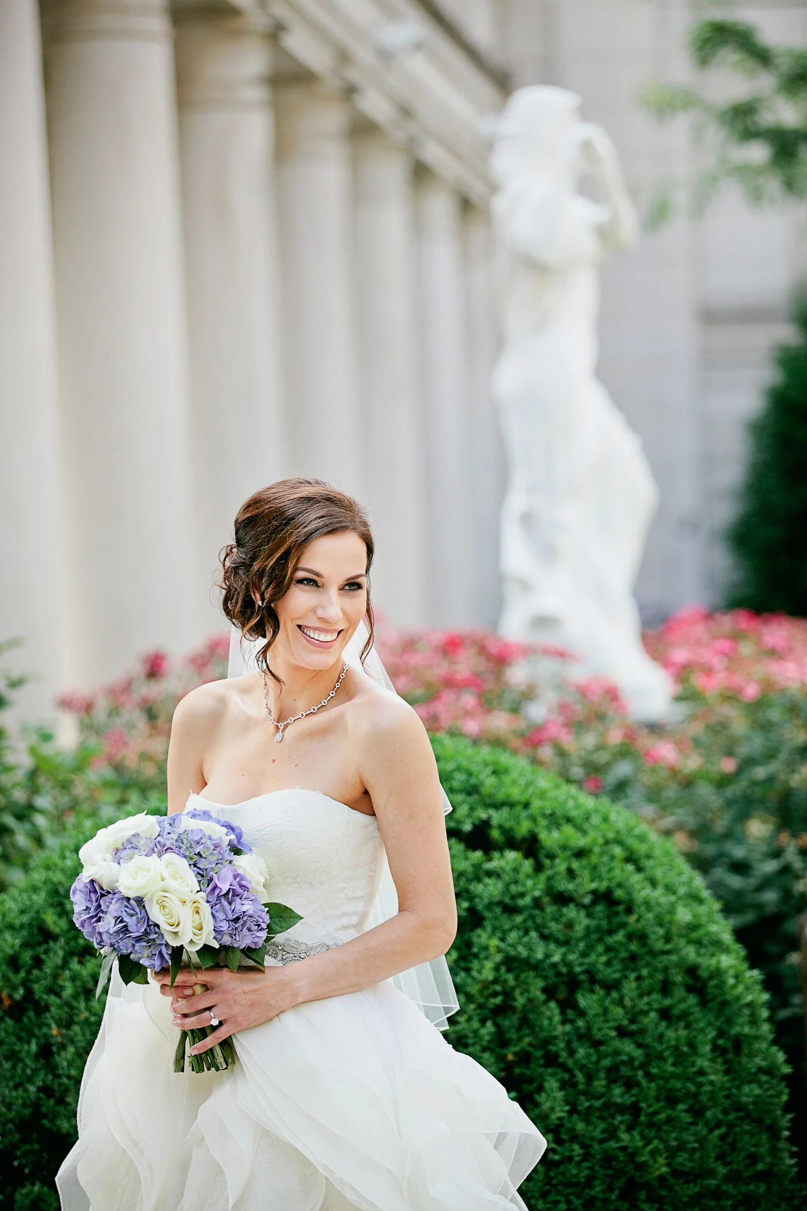 fetenashville.com | Schermerhorn Symphony Center Wedding | Luxury Weddings and Events Designed by Fete Nashville | Photographed by Kristyn Hogan and Erin Lee | best wedding planner nashville | purple and white wedding | silver wedding | nashville wedding planner | hydrangea wedding bouquet | Vera Wang wedding dress | luxury wedding planner | celebrity wedding planner | monogram invitations | white calligraphy