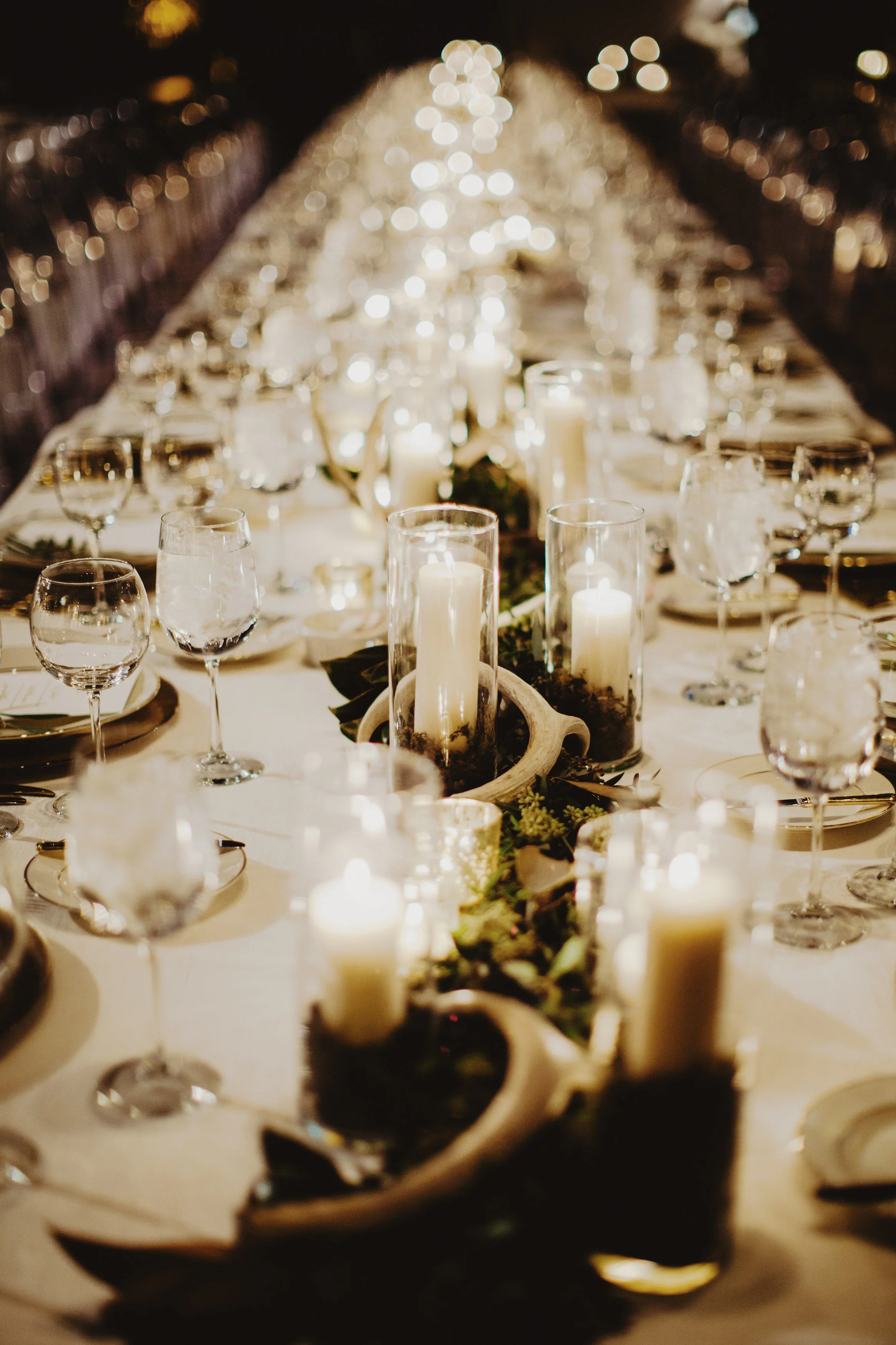 fetenashville.com | Country Music Hall of Fame Wedding | Luxury Nashville Wedding Planner | Fete Nashville Event Design | Baseball Player Justin Timothy Miller Gets Married | best wedding planner nashville | Titan's Coach Jeff Fisher's daughter gets married | antler chandeliers | gold and ivory wedding | white wedding cake | Nashville skyline view wedding | gold and ivory wedding invitations | gold calligraphy 