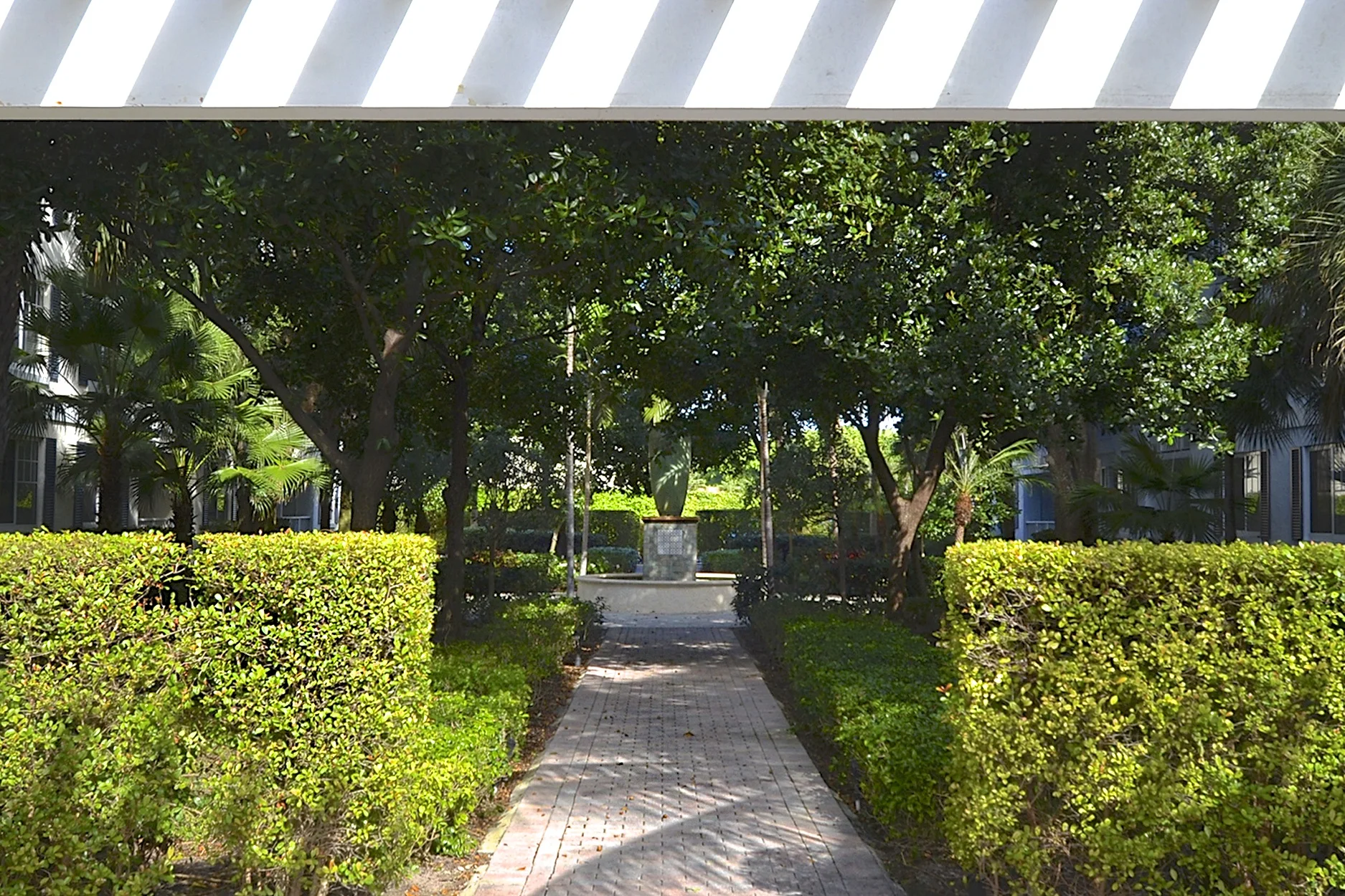 Courtyard between buildings