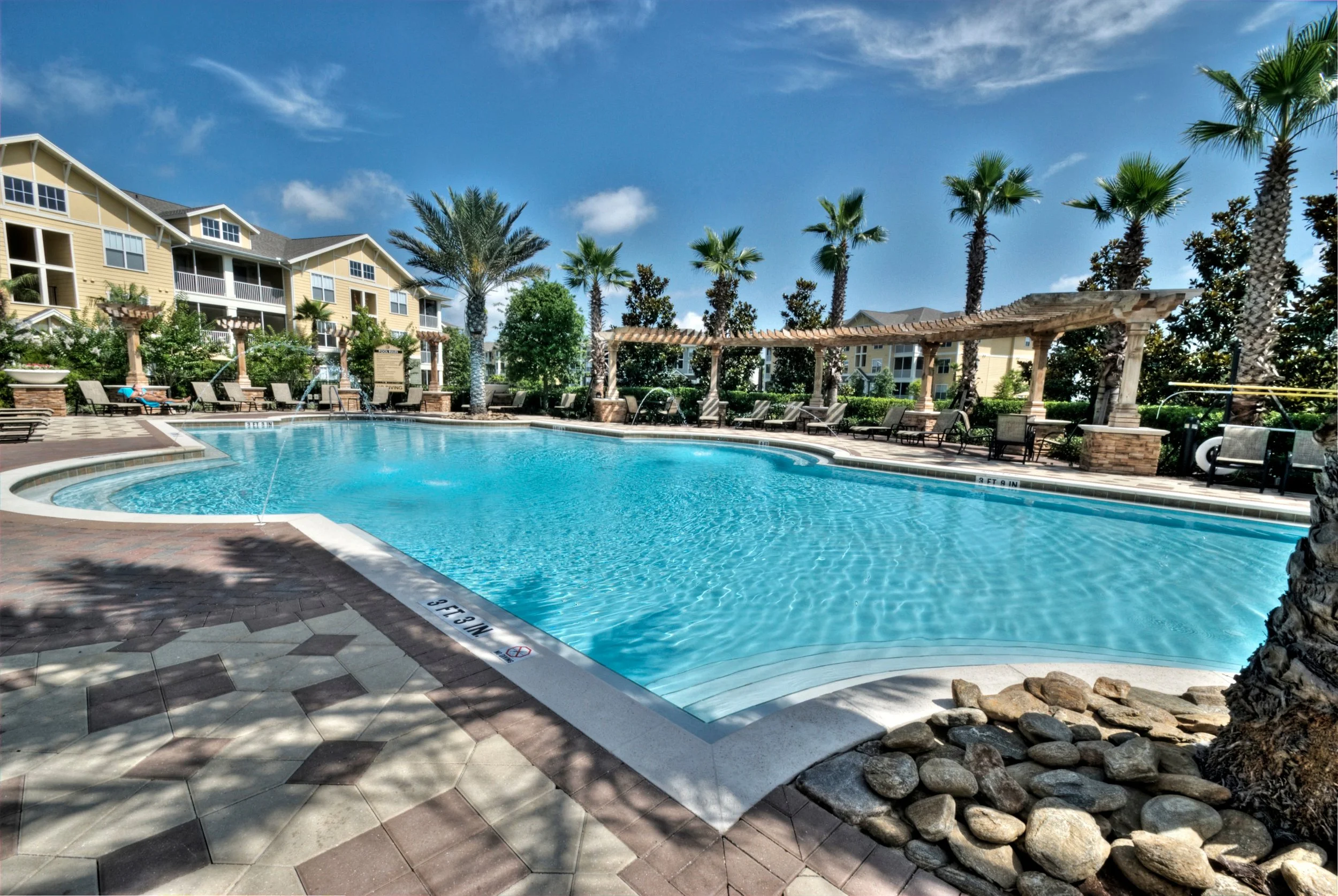 Cabanas at the pool