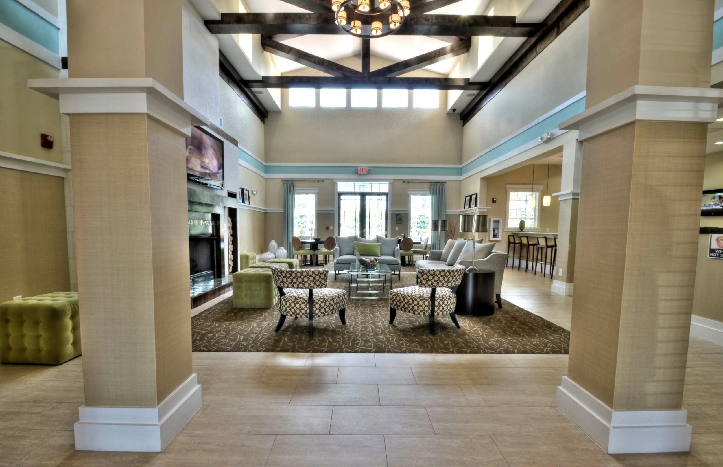Club room at the Clubhouse