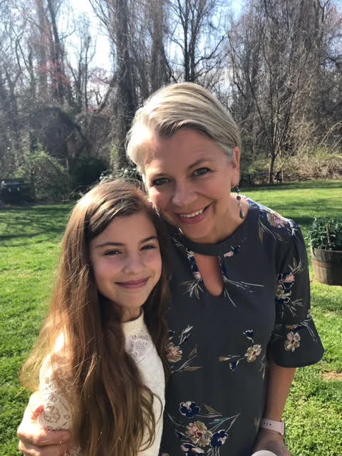 Julia Hines with her mother, Kelly