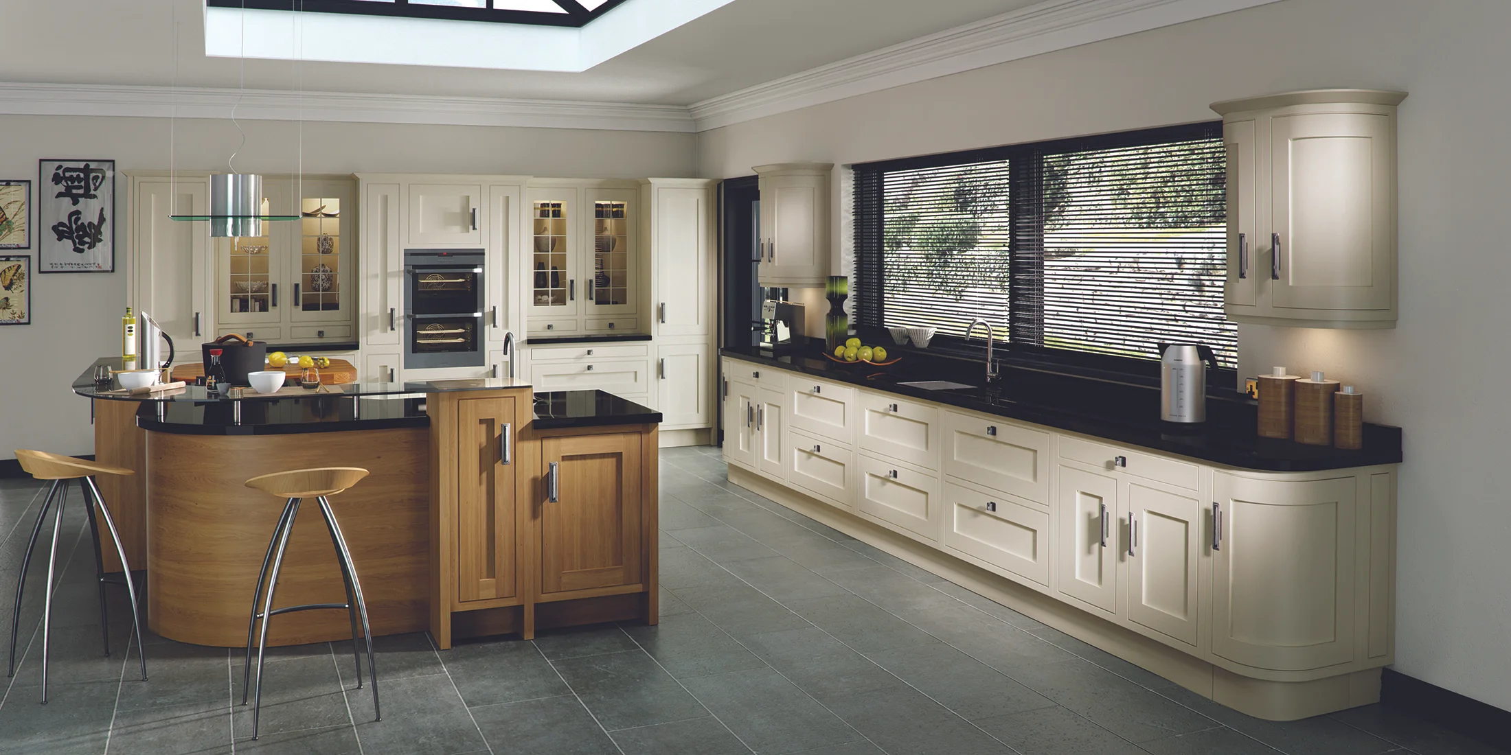 Iona Oak Inframe - Painted White Cotton (Available In 21 Standard Colours & Bespoke Colours)