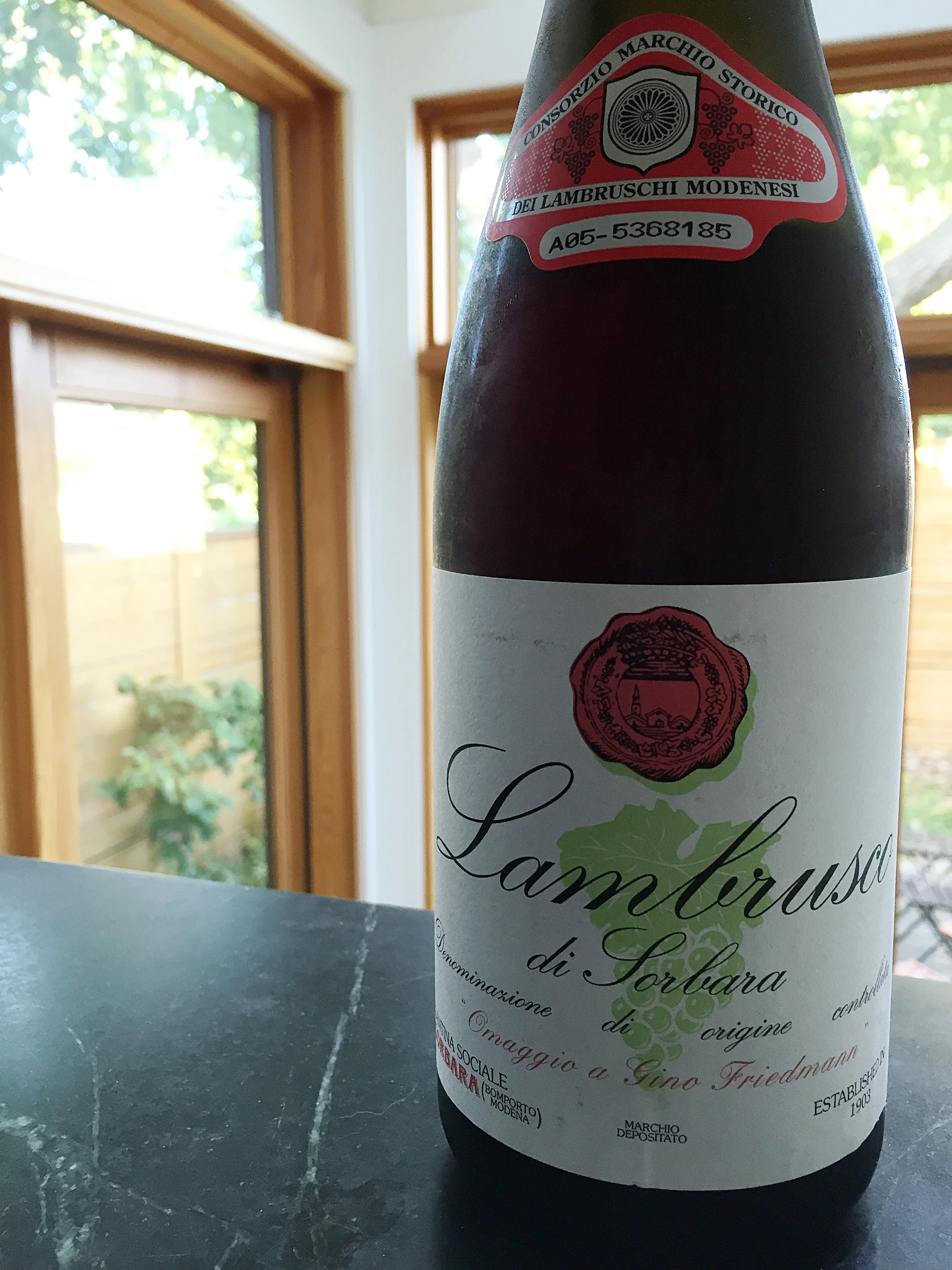 Cantina di Carpi e Sorbara Ommagio a Gino Friedmann Lambrusco di Sorbara 2014 review