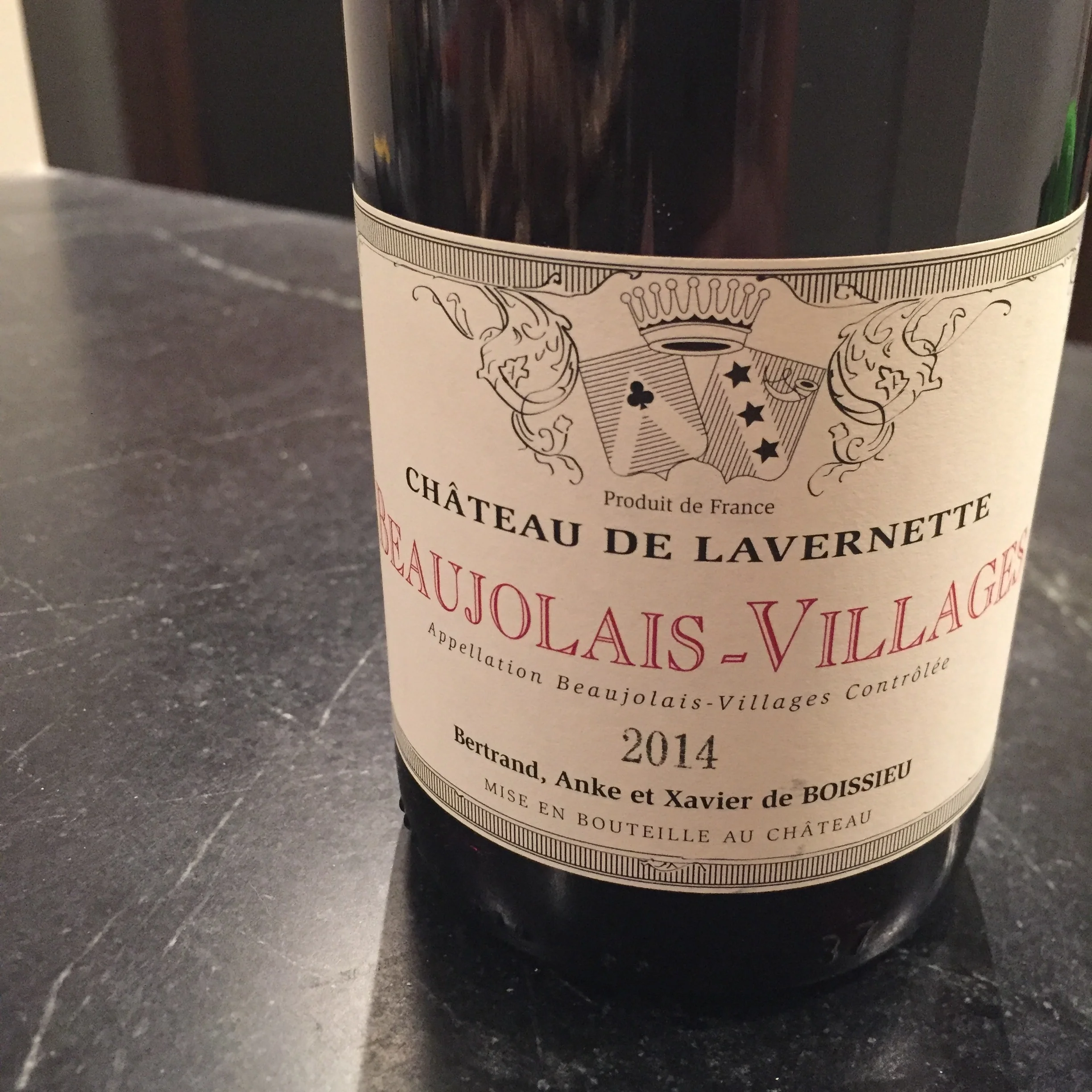 Chateau de Lavernette Beaujolais-Villages 2014 review Gamay