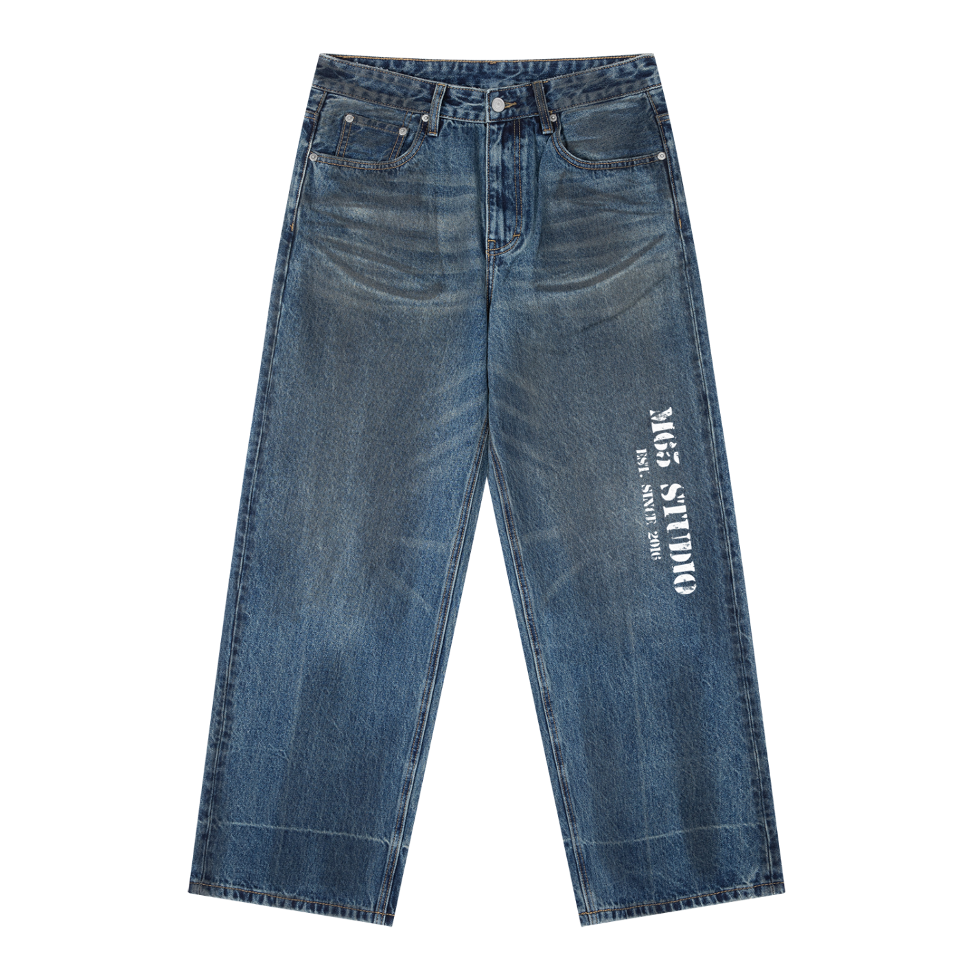 M65 Army Baggy Denim — Vintage Wash
