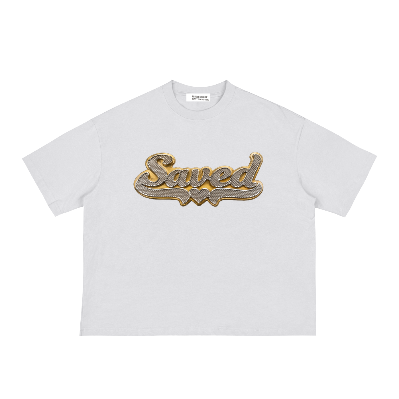 Saved Boxy Tee — White