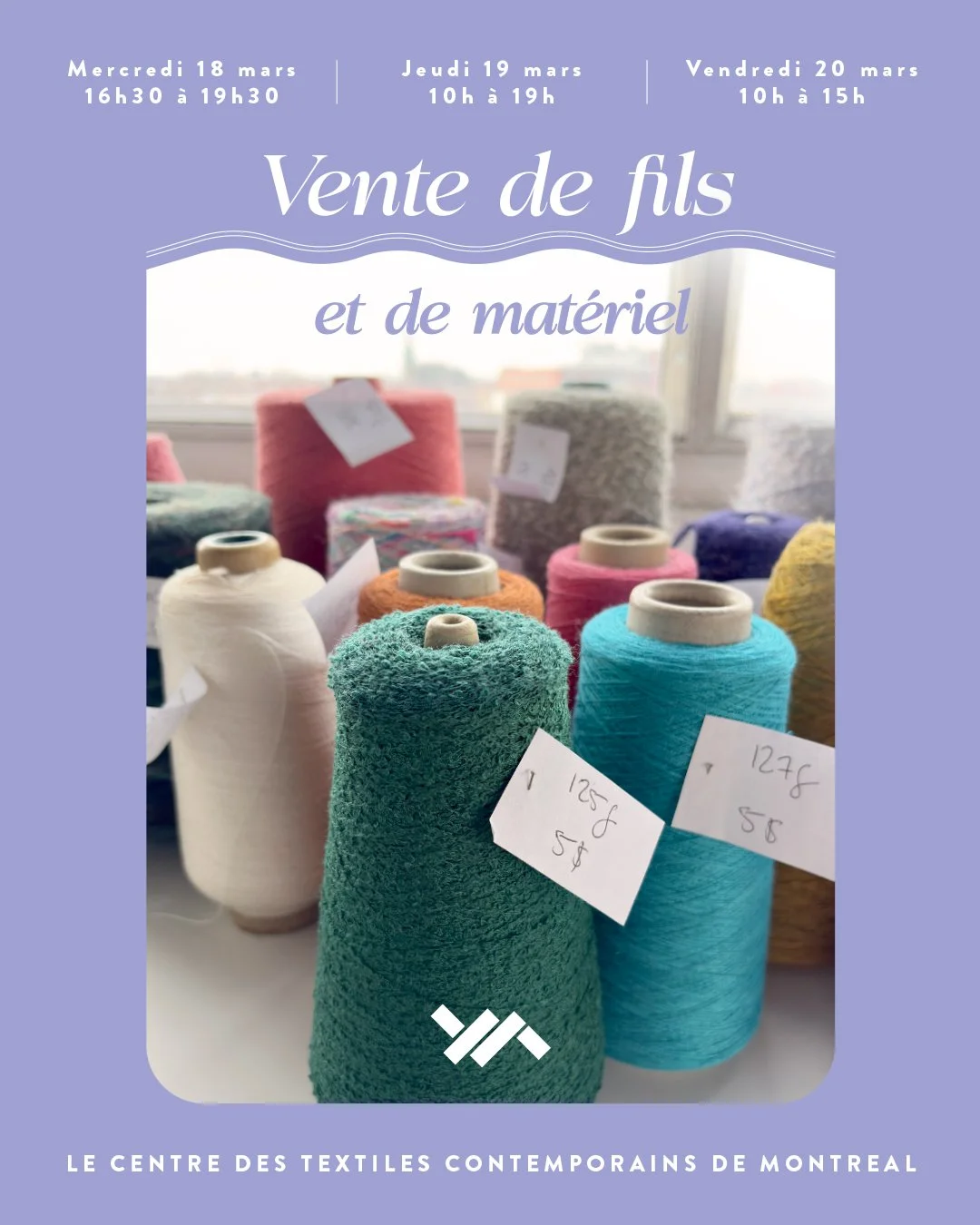 Vente annuelle de fils et de matériel du CTCM