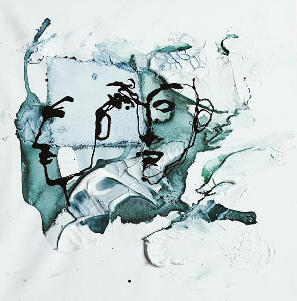 20 x 20 x .75 inches SOLD - California, USA