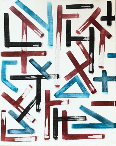 SETTING THE TABLE Materials: ink, watercolor, acrylic paint and acrylic medium 20 x 16 x .75 inches SOLD CONTRA GALLERY 2018
