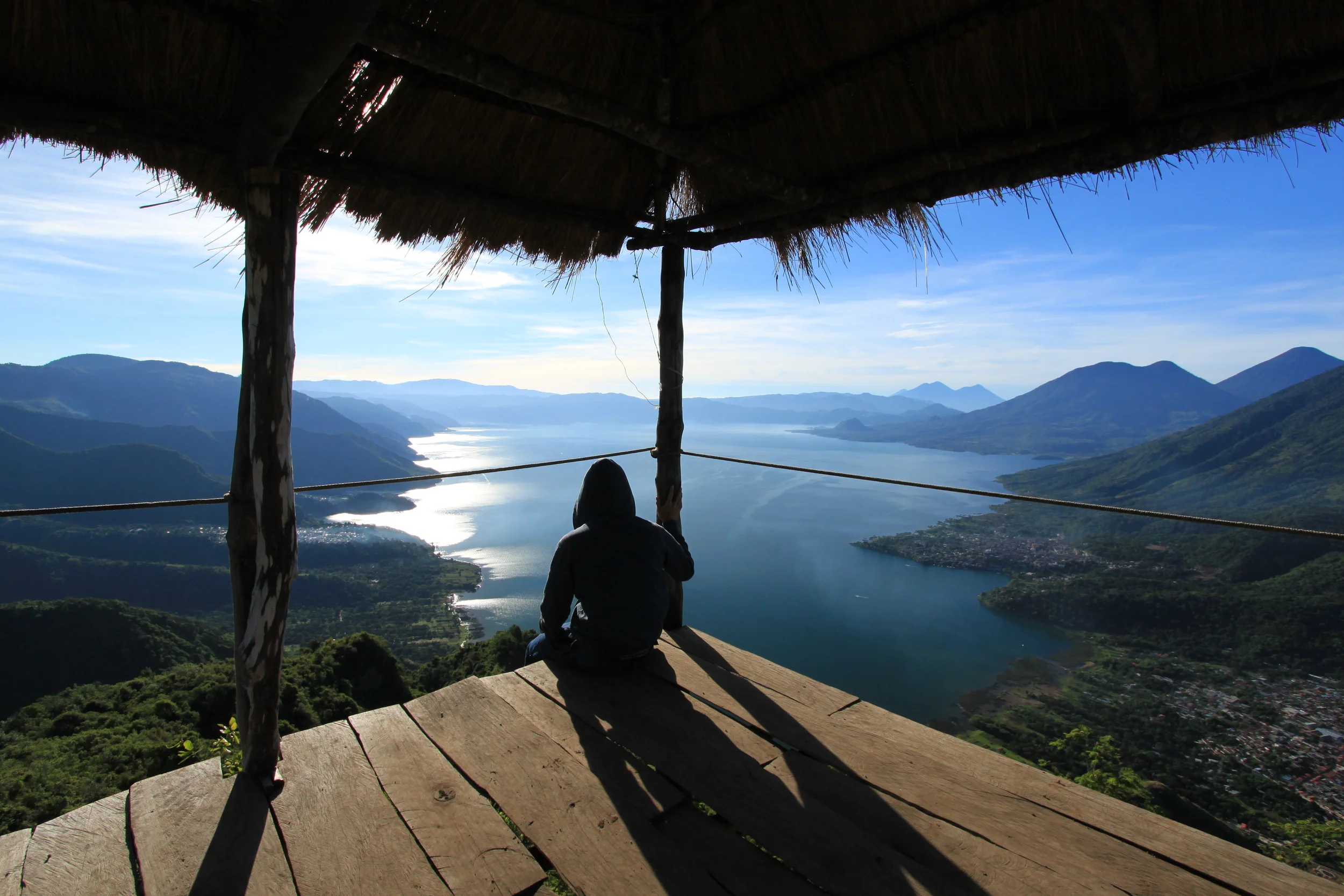 Perched over Lake Atitlan