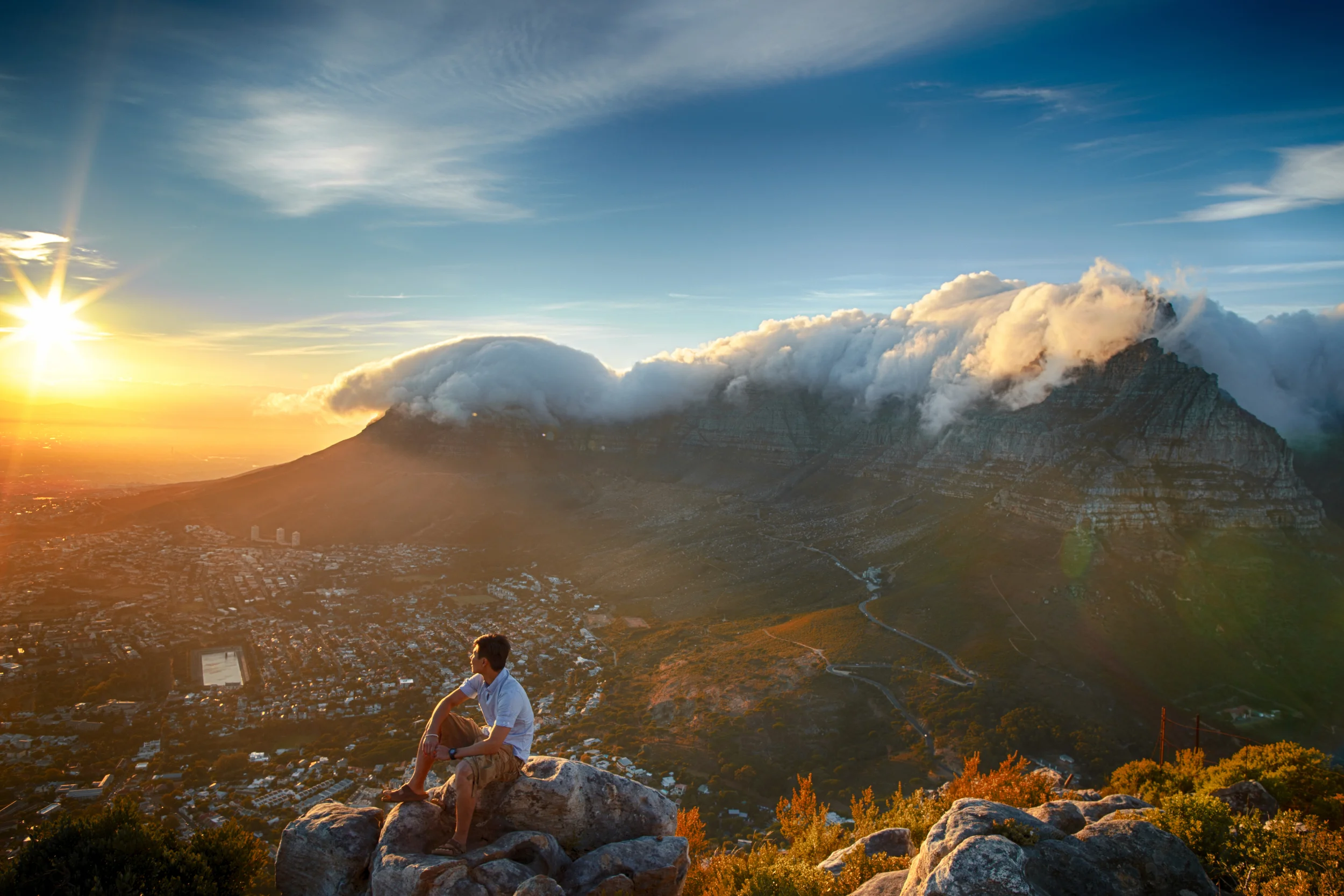 The magical sunrise from the Lion's Head