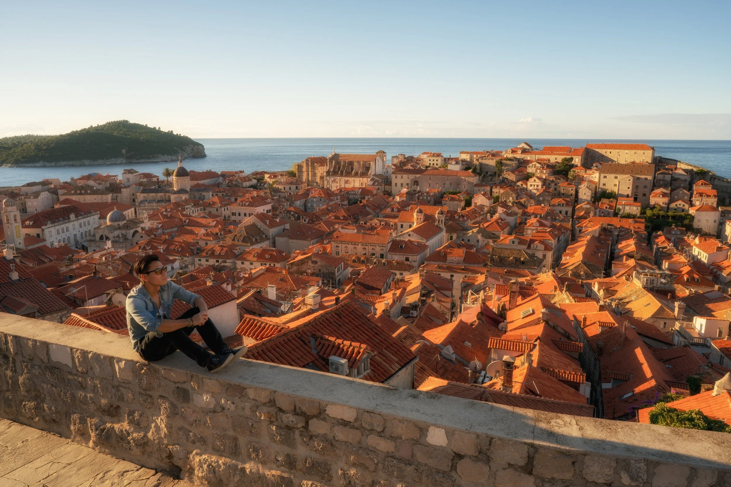 Admiring the Old Town View