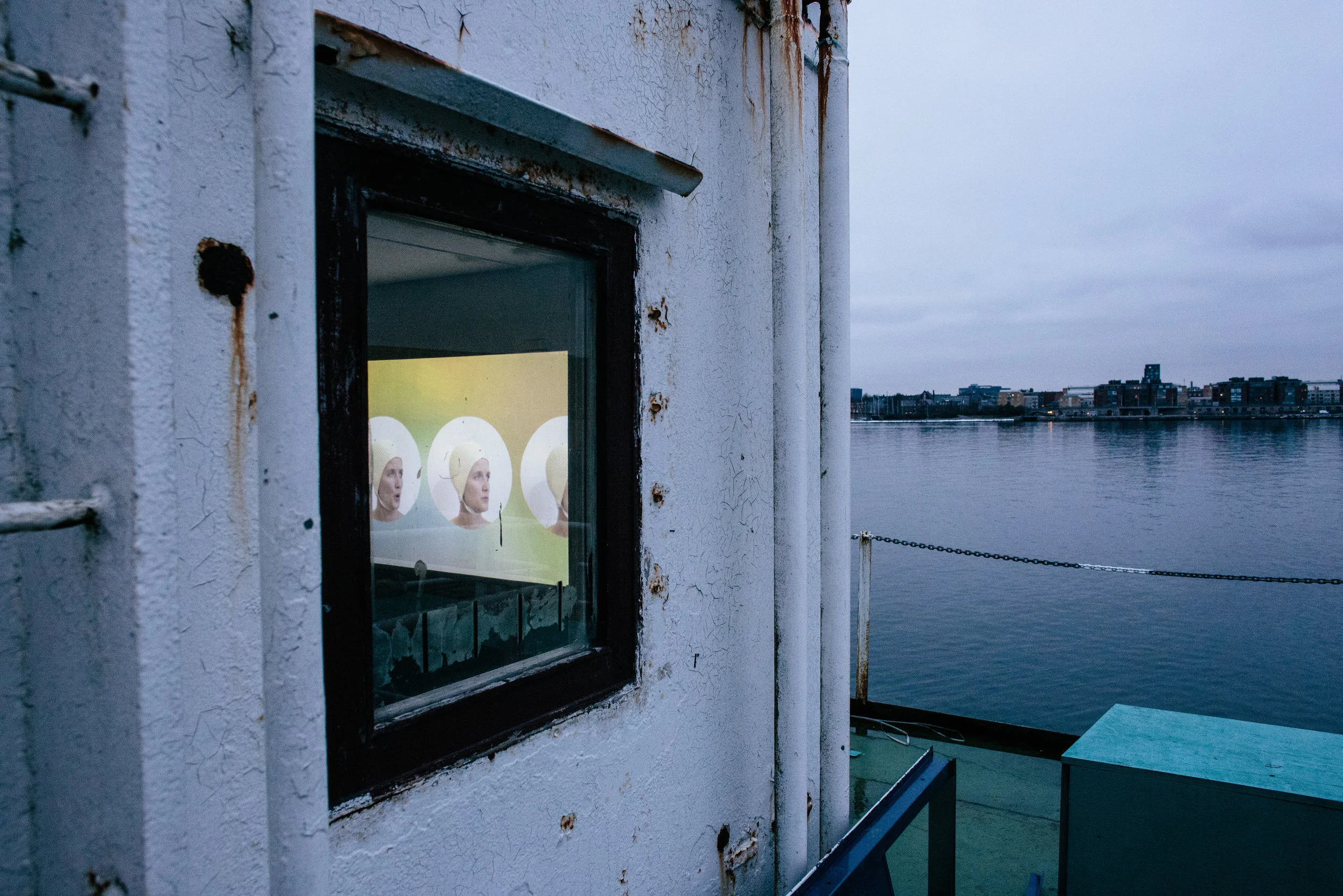 Madison bycroft, Bureau of Neutrality and the Half Sung , Detail, watery worldings , installation shot: Malthe Folke Ivarsson
