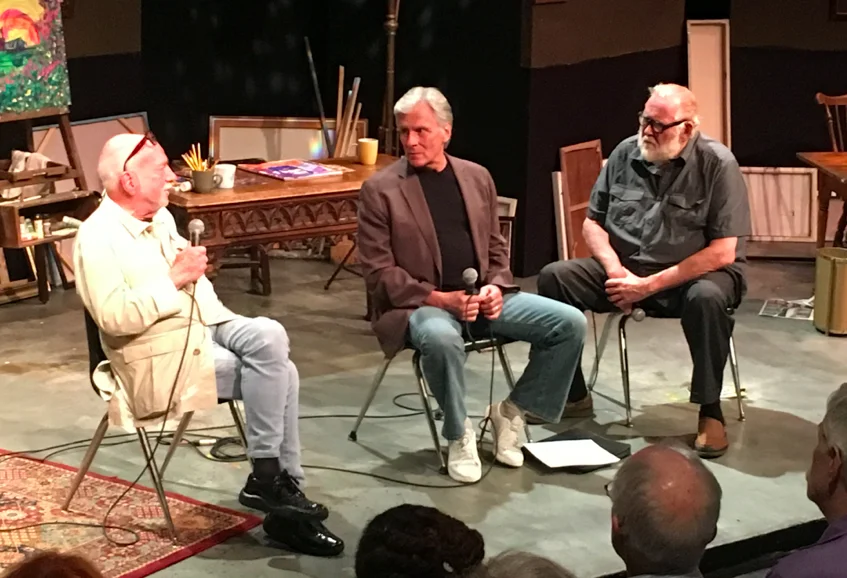 (L-R) Hal Prince, Kurt Peterson, Jim Brochu