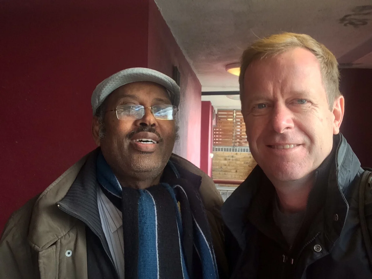 Gabyow and author - London 2015
