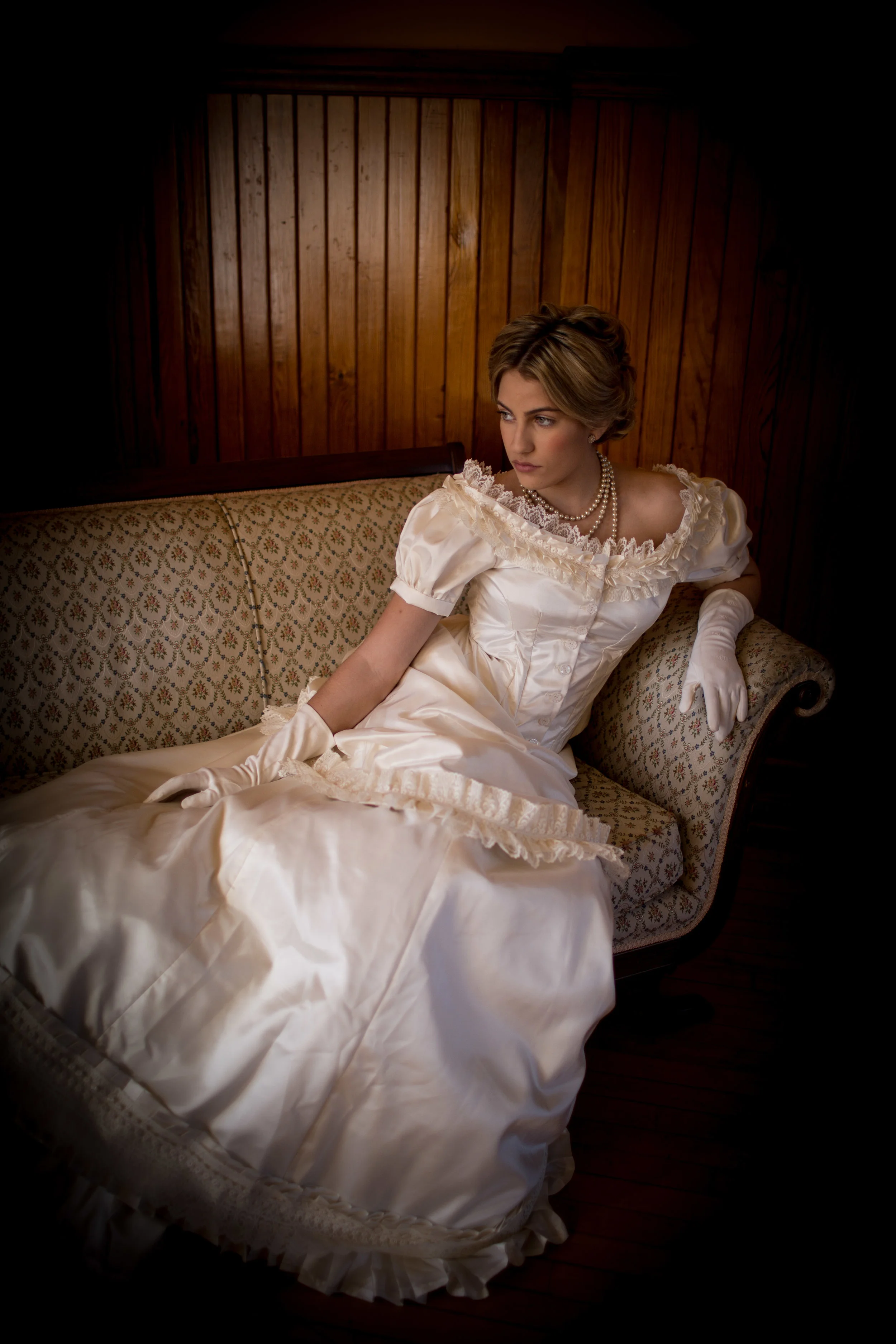 Victorian Woman on Sofa