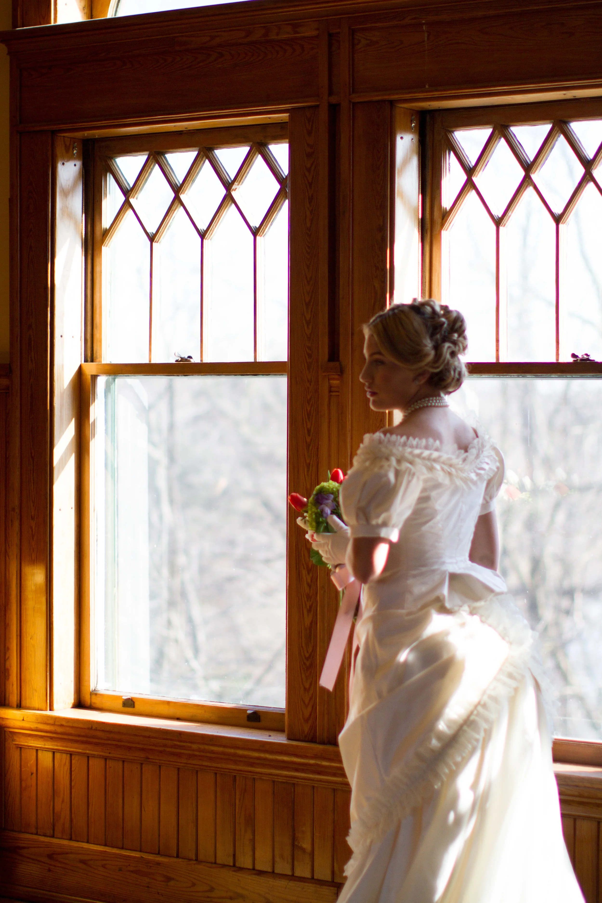 Victorian Woman at Window