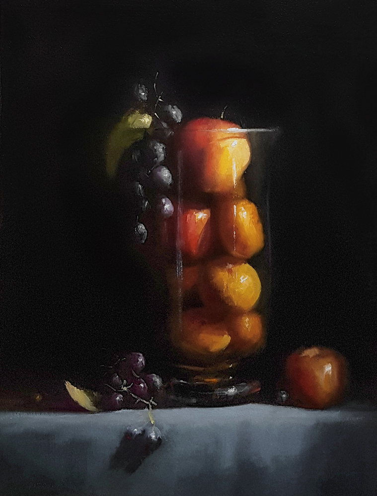 Neil Carroll, Glass Jar of Fruit