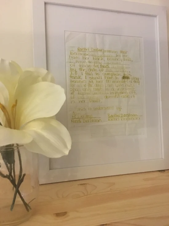 ANDI'S FIRST CONTRACT