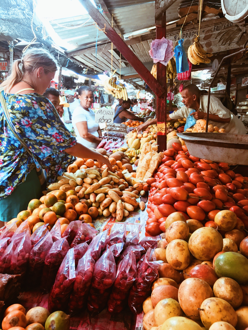 Kristy at the Mercado de Bazurto in Cartagena. Note: Do NOT visit this incredible place without her!