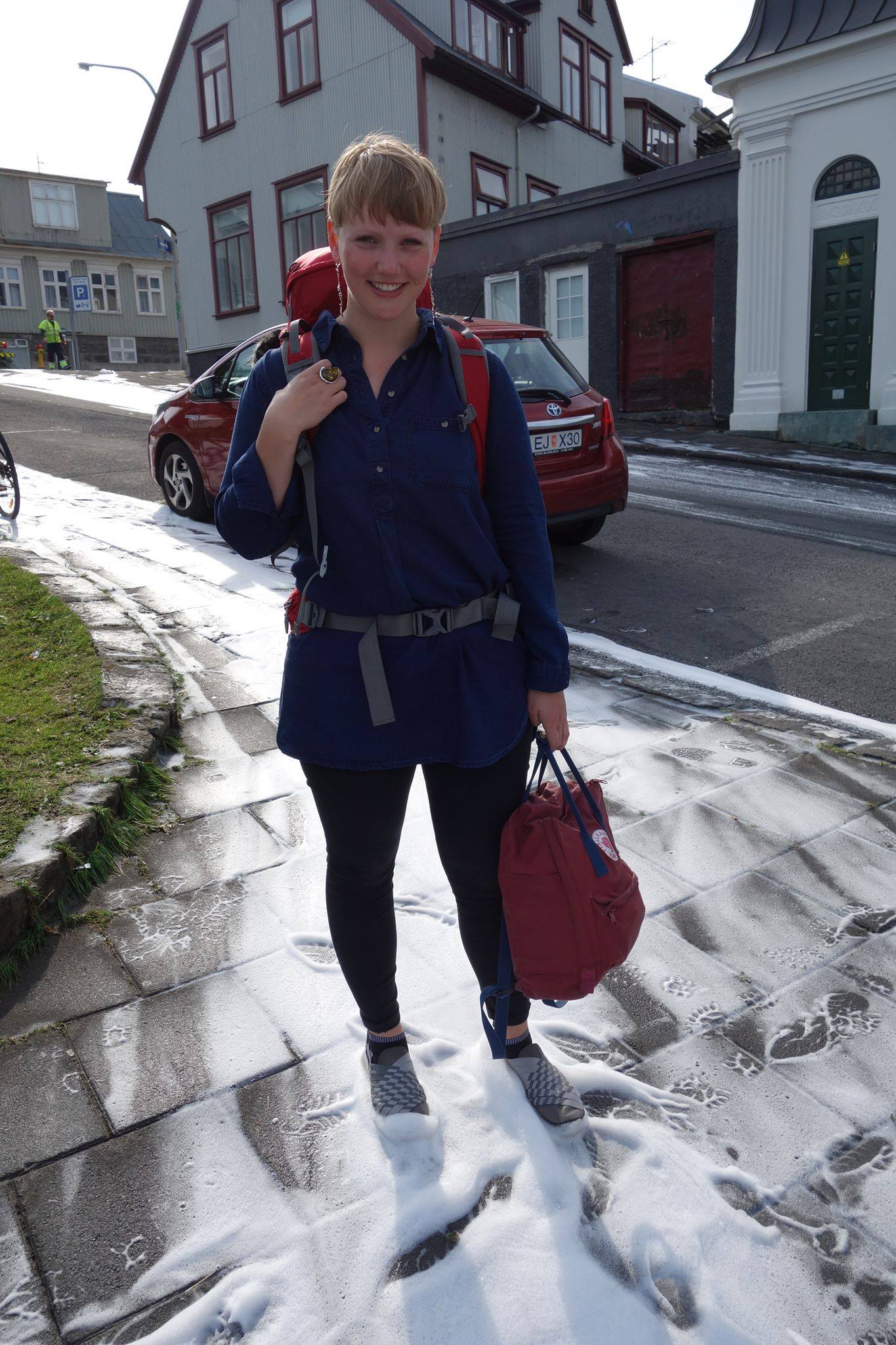 Lena Kraft Second Alto Home town: Hamburg, Germany Dream job: Wool-making Shepherd Real job: Project Manager at a translation agency When not singing, most likely to be found: Reading, horseback riding in Iceland or swimming in the sea Secret superpower: Knitting jumpers and playing the recorder What I love about this group: How we can be hysterically laughing in one moment, then serious and concentrating on the music in the next.