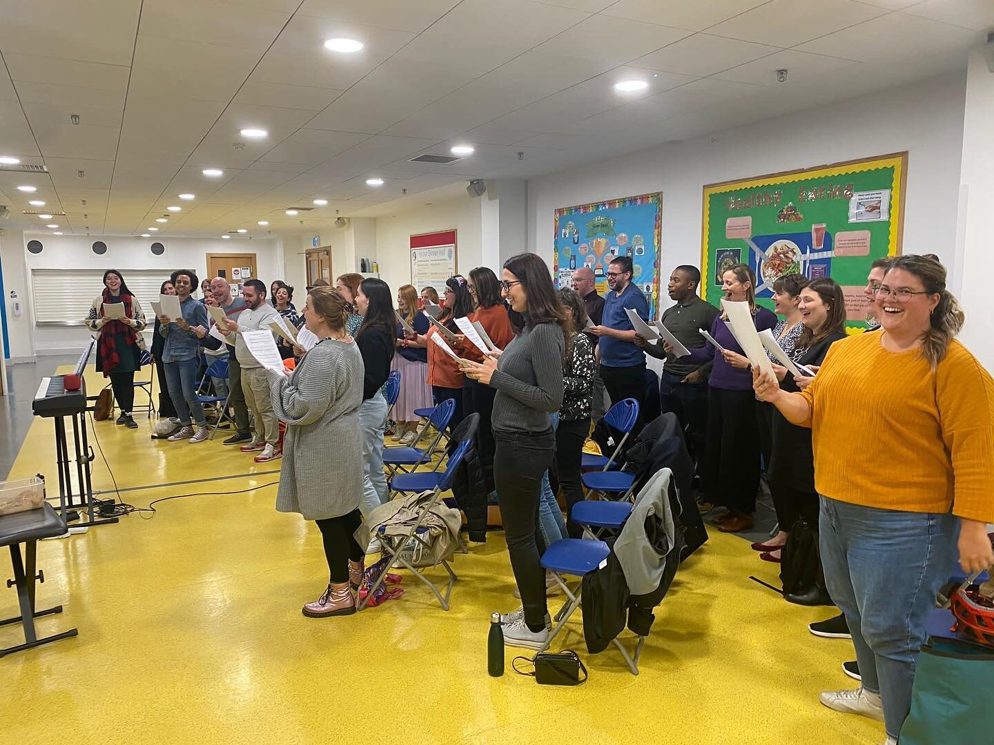 Hello Deptford! 👋 Such an amazing feeling when months of planning turns into a bunch of strangers singing together for the first time! This is clearly a &ldquo;pretend you&rsquo;re singing&rdquo; moment as we forgot to take a photo! #deptfordchoir