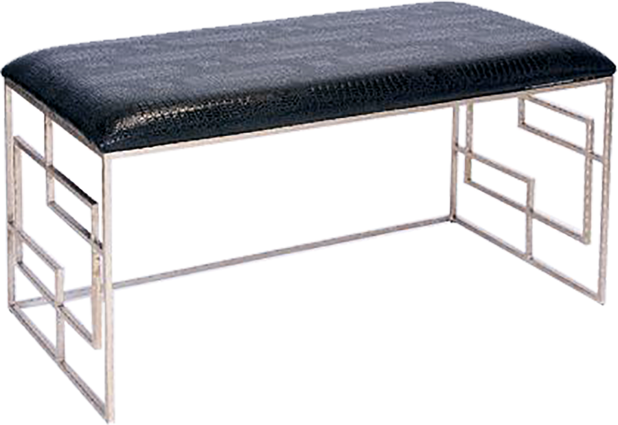 DEVON Crocodile Leather Bench.png