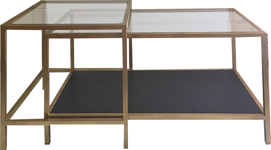 Nathan Gold Nesting Table