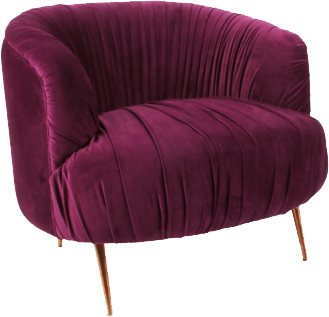 Marilyn Berry Velvet Pintuck Chair
