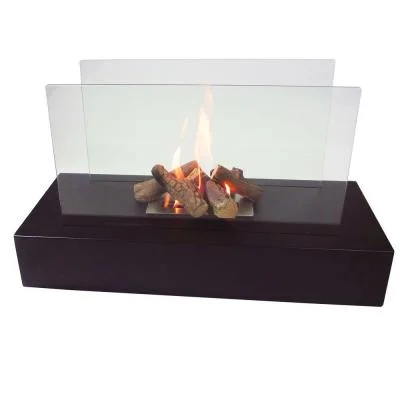 Brody Black Indoor Fireplace