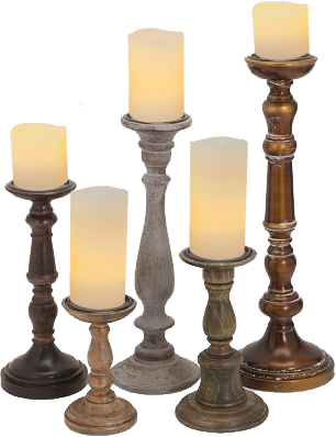 Edith Wood Candlestick Collection