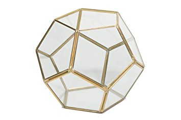 Small Gold Geo Terrarium