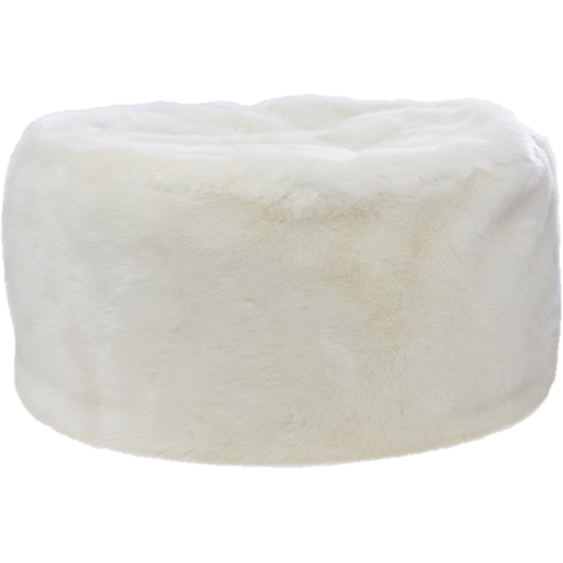 Aman Ivory Pouf