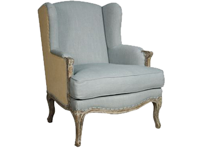 Willow Blue Wing Chair