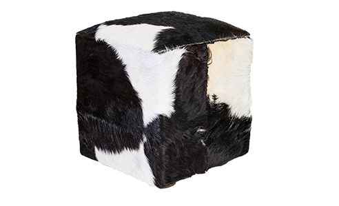 Johnny Cow Hide Ottoman