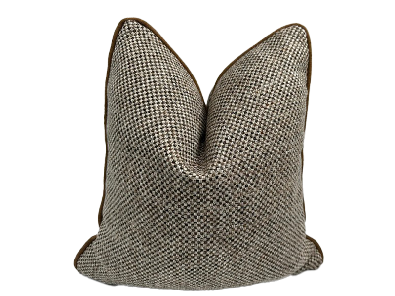 Brown Tweed Pillow