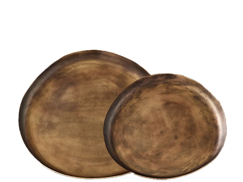 Powel Dark Brass Tray