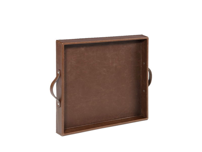 Gibbs Brown Leather Tray