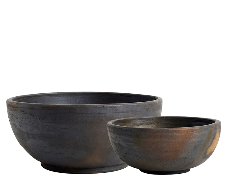 Hazel Charred Terracotta Bowl